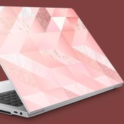 Resim Pembe Şeritli Mermer Desen Notebook Sticker, Laptop sticker,, Hp Sticker, Asus Sticker, 15.6 inç Sticker 