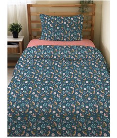 Resim Evmila Minik Çiçekler Desenli Nevresim Takımı - 160x220cm Nevresim +50x70cm Yastık Kılıfı+90x190cm Çarşaf 