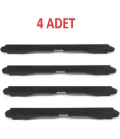 Resim Opel Astra H 4'lü Ön Arka Tavan Oluk Çıta Kapakları Siyah 