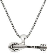 Resim Gümüş Saz Erkek Kolye (551170527) 