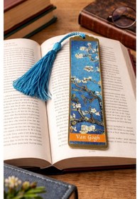 Resim Sanatsal Tablo Temalı Metal Kitap Ayracı Van Gogh-badem Çiçekleri 