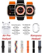 Resim SEYUWATCH HX Ultra 2 Suit Max Akıllı Saat | Bluetooth Kulaklık ve 7 Kordon Hediyeli Avantajlı Smartwatch 