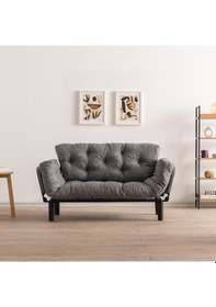 Resim Pafu Nitta İkili Kanepe Keten Açık Gri Açık Gri 