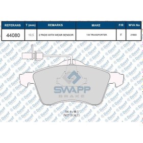 Resim Fren Balatasi On Transporter T4 2.5 2.8 Wva 21865 504621433 