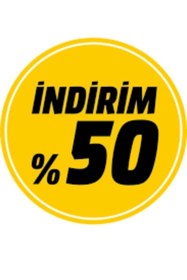 Resim TABLOX Mağaza Dönkartı %50 Indirimii Yazılı Çift Yön Baskılı Dönkart 
