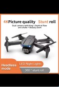 Resim BLUE İNTER Engel Sensörlü Fpv Android Ios Uyumlu Katlanabilir Taşıma Çantalı Kameralı Drone (2 Bataryalı Set) 