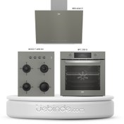 Resim Beko Yeni Gri Avantaj Ankastre Set 4 (BDE 6062 G+ BFC 330 G + BOCD T 6510 EG) 