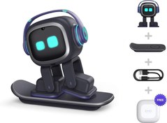 Resim EMO Go Home YZ Masaüstü Pet Robot Skateboard İle Birlikte 
