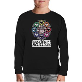 Resim Matematik - Pi 3 Siyah Çocuk Sweatshirt 