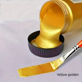 Resim Metalik Akrilik Boyama, 100ml - Kanvas, Kağıt, Taş, Ahşap, Metal ve Duvarlar için Altın ve Gümüş Renkler - Sanatçılar için Hediyeler. 