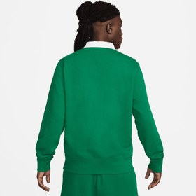 Resim Nike Club Fleece Uzun Kollu Erkek Yeşil Polo 
