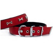 Resim Doggie Konfor Dokuma Kemikli Boyun Tasması Kırmızı 2.5 42-50 Cm Dsbt-2562 L Çok Renkli 