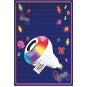 Resim Elitled Bluetooth Hoparlörlü Rgb Ampul 