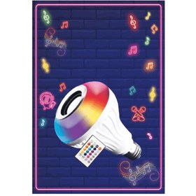 Resim Elitled Bluetooth Hoparlörlü Rgb Ampul 