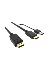 Resim Alfais 4413 HDMI To Displayport Çevirici Dönüştürücü Adaptör Monitör Kablosu 2 M 