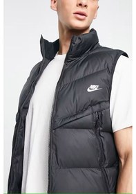 Resim Nike Sportswear Storm Fit Windrunner Synthetic Fill Men's Vest Erkek Su İtici Şişme Yelek Siyah 