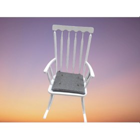 Resim Bengimobilya Sandalye Sallanan Bambu Kayın Torna Iskelet Parlak Beyaz Lake Örg Beyaz 