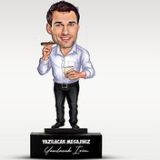 Resim Havalı Erkek Karikatürlü Biblo 