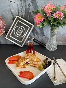 Resim Taşhan Döküm Grill Ocak Üstü Tost Makinesi 