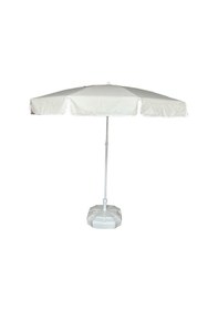 Resim 10 Telli Kalın Polyester Kumaşlı Balkon, Plaj Şemsiyesi Bidon Hariç Bej 