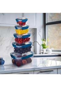 Resim 5'li Master Dikdörtgen Saklama Kabı 550 ML - 1000 ML - 1800 ML - 3000 ML - 5000 ML 001 