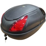 Resim Motorsiklet Elektrikli Bisiklet Port Bagaj Kilitli Siyah Motorsiklet E-bike Kilitli Port Çanta 19 Litre 