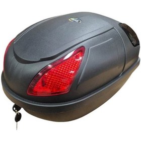 Resim Motorsiklet Elektrikli Bisiklet Port Bagaj Kilitli Siyah Motorsiklet E-bike Kilitli Port Çanta 19 Litre 