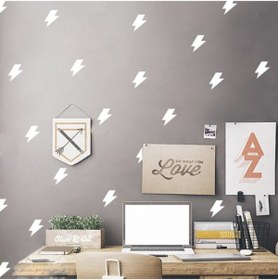 Resim Genel Markalar 30 Adet Şimşek Şekli Bebek Ve Çocuk Odası özel yeni sticker, Dekoratif Duvar özel yeni sticker 