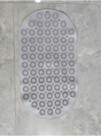 Resim isgstore Massage Bath Mat Masajlı Vantuzlu Banyo & Duş Kaydırmazı Paspası Açık Gri 