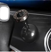 Resim Gaojunshop01 Lüks Titanyum Alaşım Araç Başlatma Buton Kapağı Siyah Dayanıklı Kaymaz Dekor 