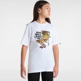 Resim Vans Pizza Me Ss Çocuk Beyaz T-Shirt 