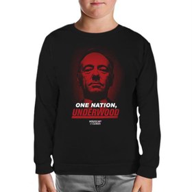 Resim House of Cards - One Nation Siyah Çocuk Sweatshirt 