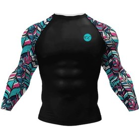 Resim Snapbuy Cody Lundin Erkek Güneş Koruyucu Rashguard Yüzme Sörf Bjj Fitness Gömlek Chınaaltın Altın 