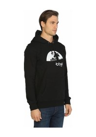 Resim Bant Giyim - Seven Samurai Siyah Erkek Kapşonlu Sweatshirt 