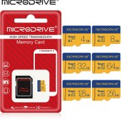 Resim Microdrive Yüksek Hızlı Mikro TF SD Kartı 4GB'den 256GB'a Sınıf 10 U3 C10 Bellek Kartı - Su Geçirmez, Darbeye Dayanıklı, Manyetizmaya Karşı Korunaklı - Akıllı Telefonlar, Kameralar, Tabletler ve Dizüstü Bilgisayarlar için 100MB/s'ye Kadar Hız, Çok Yönlü Uyumluluk | Yüksek Hız Performansı | Güvenilir Veri Kartları, MicroDrive 