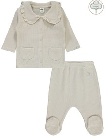 Resim Civil Baby Kız Bebek Pijama Takımı 1-9 Ay Taş Rengi 