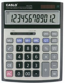 Resim Caslo CS-2TS Lüks Seri Masaüstü 12 Hane Hesap Makinesi 