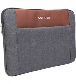 Resim Lenyes LB542 Rambler Serisi Polyester Kumaş 13-14 Inç Laptop Çantası Gri Notebook Çantası 