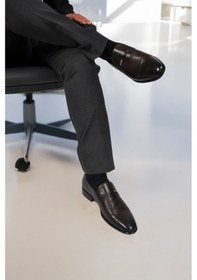 Resim Pierre Cardin Kahverengi Hakiki Deri Erkek Klasik Ayakkabı 70555 M Kahverengi 