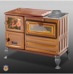 Resim Erendemir Şömine Kuzine Tuğlalı Pik Ayaklı Soba Ek104f-T-P 