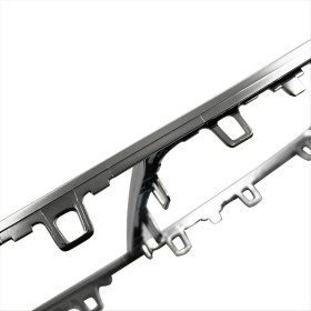 Resim Quarter Stone Audi Için Araba Ön Konsolu Krom Vites Topuzu Çerçevesi Çevresi Kaplaması (Yurt Dışından) 