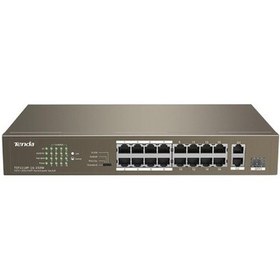 Resim Tenda Tef1118p-16-150w 16fe Poe Port 150w 1ge Uplink 1xcombo Sfp Switch 