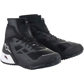 Resim Alpinestars Cr-1 Korumalı Motosiklet Botu Siyah Beyaz 