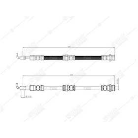 Resim SVAC 710122 Arka Fren Hortumu Mazda 626 Diskli 98-02 