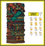 Resim Motorcular İçin Boyunluk Balaclava Bandana - Retro 