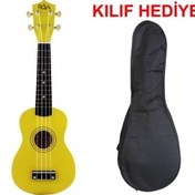 Resim Rosa RU002-YW Soprano Ukulele Sarı (Kılıf Hediye) 