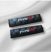 Resim Honda Typer Logolu Deri Kapitone Petek Desen Emniyet Kemer Ped2li 