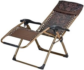 Resim Bysay Şezlong Sandalye Koltuk Şezlong Kamp Sandalyesi Katlanır Pozisyonlu (KAHVERENGİ) 