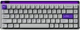 Resim MelGeek MADE68 PRO+ Purple Light%65 TTC Purple Heart KOM Manyetik Sw 8K HE Hotswap RGB İngilizce Klavye 
