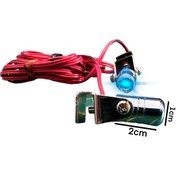 Resim gcstore 12 Volt Mavi Led Lamba Metal Gövde Sıkıştırma 